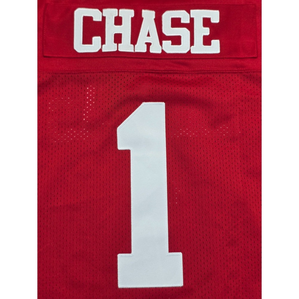 Headgear Classics Ja'Marr Chase Raiders HS Football Jersey Red White #1 3XL NWT - Picture 14 of 16